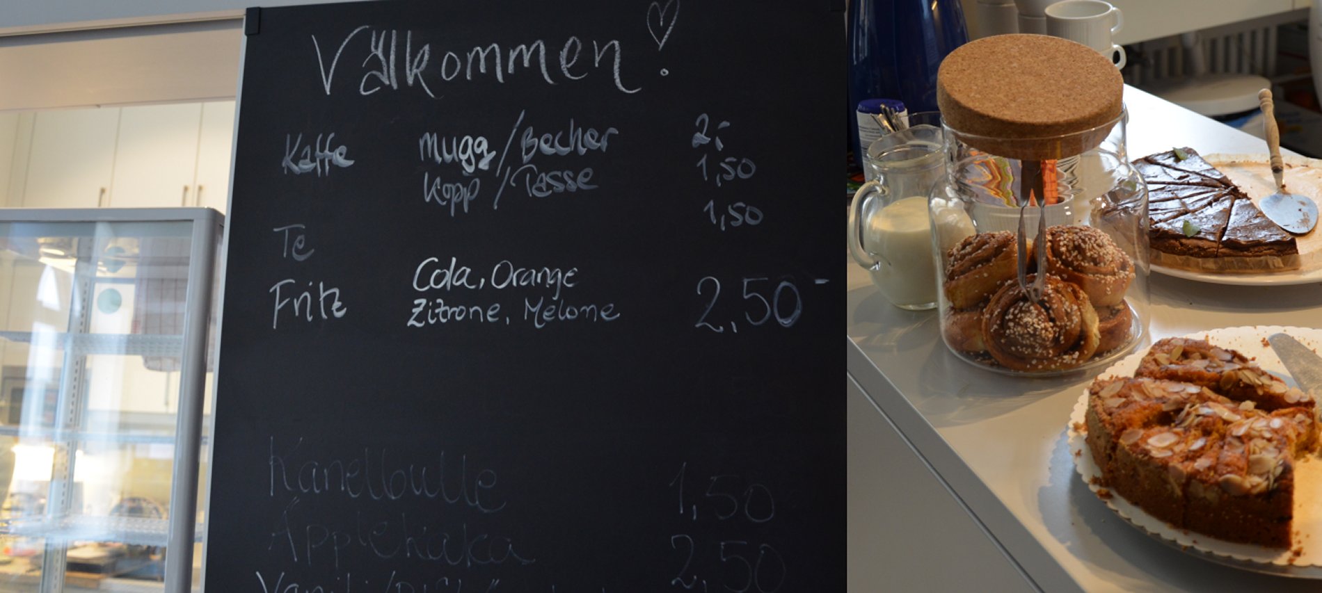Café in der schwedischen Kirchengemeinde mit skandinavischen Spezialitäten